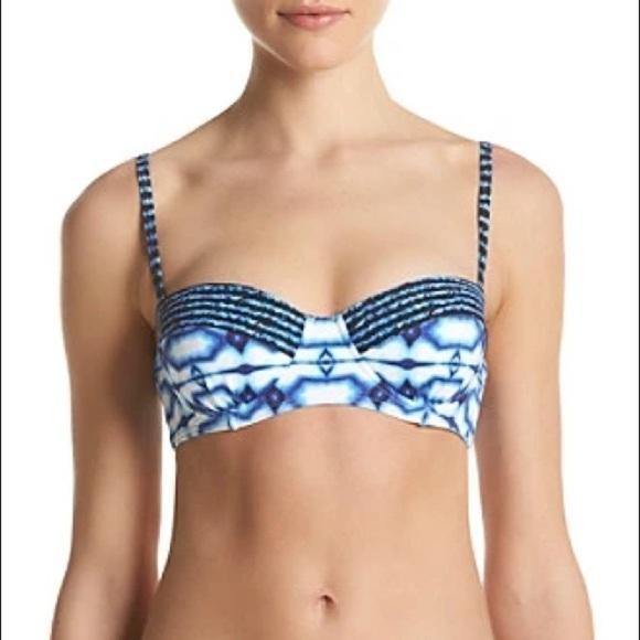 𝅺michael Michael Kors Summer Breeze Bikini Top - New Navy - Picture 1 of 15